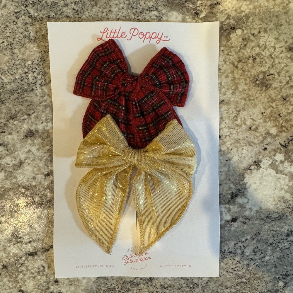 New little poppy bows